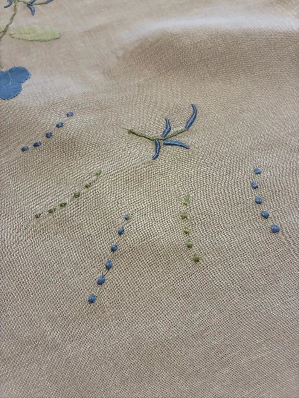 Vintage Embroidered Table Linens
